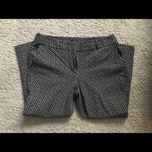 Loft Petite Julie Skinny patterned pants
